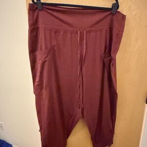 Fabletics 3x Burgundy Joggers